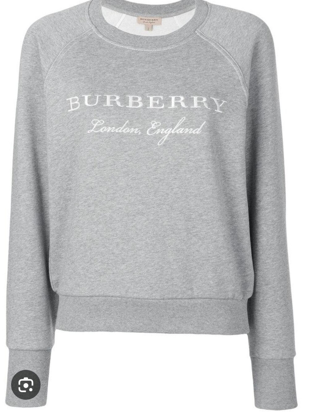 Burberry London England Logo Grey Crewneck Sweatshirt Size L